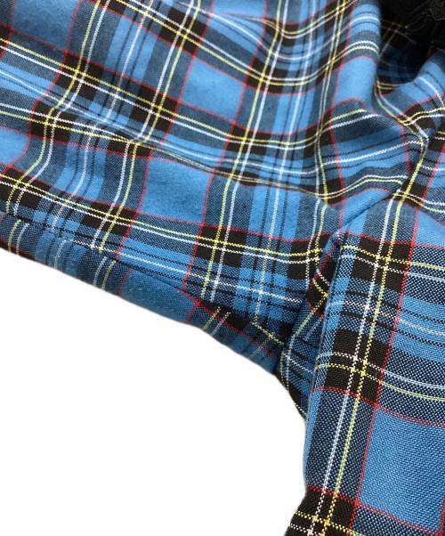 PAMEO POSE（パメオポーズ）PAMEO POSE (パメオポーズ) Big Collar Plaid Dress ブルー サイズ:Freeの古着・服飾アイテム