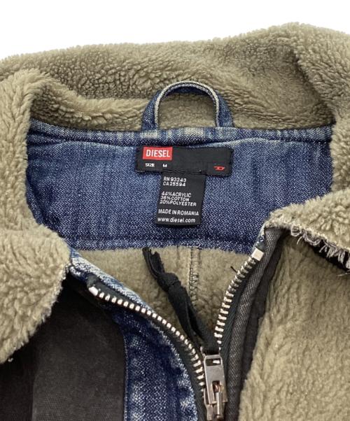 DIESEL（ディーゼル）DIESEL (ディーゼル) 裏ボアワークコート / パッチワーク / 旧タグ / 90s ブラック サイズ:Mの古着・服飾アイテム