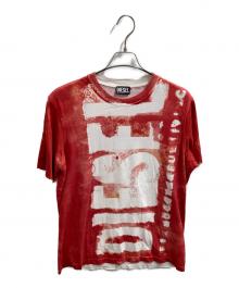 DIESEL（ディーゼル）の古着「ロゴ転写Ｔシャツ」｜レッド