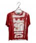 DIESEL（ディーゼル）の古着「ロゴ転写Ｔシャツ」｜レッド
