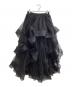 Frene（フラーネ）の古着「ランダムフリルティアードボリュームスカート　fsun-304」｜ブラック