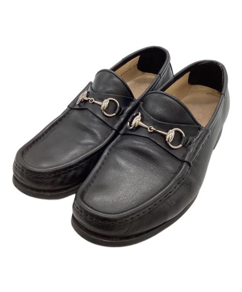 GUCCI（グッチ）GUCCI (グッチ) ホースビットローファー / Horsebit loafers  ブラック サイズ:42の古着・服飾アイテム