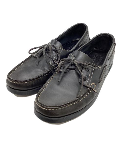 PARABOOT（パラブーツ）PARABOOT　 (パラブーツ) BARTH / バース / デッキシューズ ブラック サイズ:9の古着・服飾アイテム