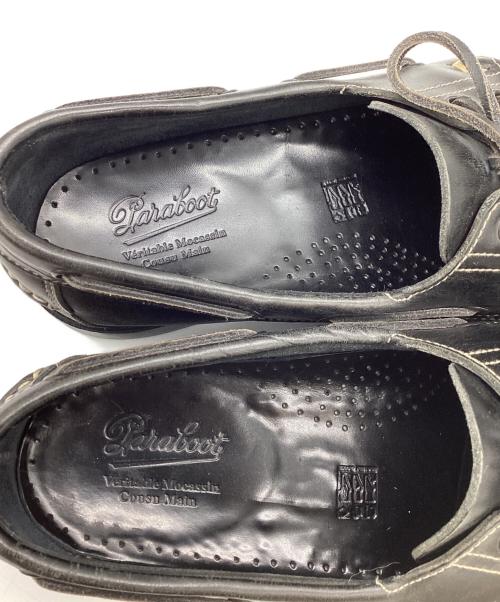 PARABOOT（パラブーツ）PARABOOT　 (パラブーツ) BARTH / バース / デッキシューズ ブラック サイズ:9の古着・服飾アイテム