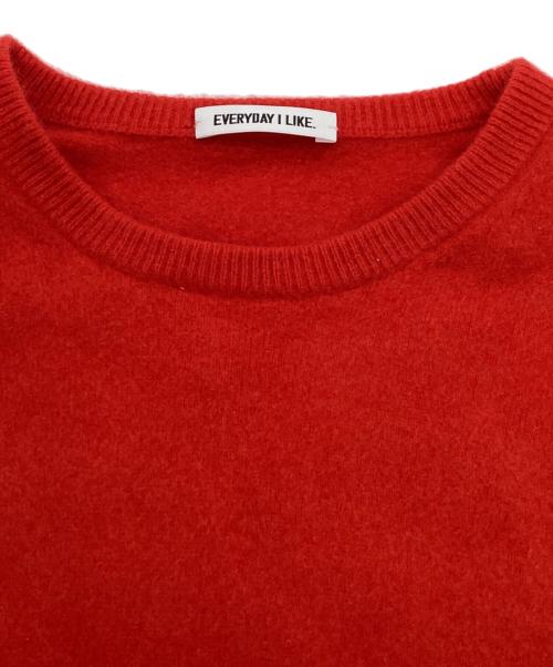 EVERYDAY I LIKE.（エヴリデイ アイ ライク）EVERYDAY I LIKE. (エヴリデイ アイ ライク) Charlotte クルーネック プルオーバー / 24080500801030 レッド サイズ:-の古着・服飾アイテム