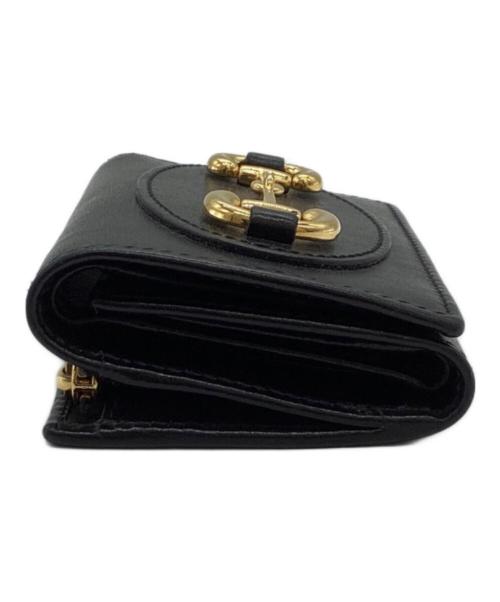 GUCCI（グッチ）GUCCI (グッチ) Horsebit 1955 Leather Wallet Black / ホースビット1955 レザー ウォレット ブラック / 644462 /  ブラックの古着・服飾アイテム