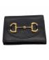 GUCCI（グッチ）の古着「Horsebit 1955 Leather Wallet Black / ホースビット1955 レザー ウォレット ブラック / 644462 / 」｜ブラック