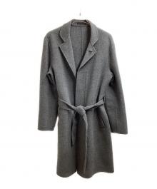 Acne studios（アクネ ストゥディオス）の古着「カシミヤ混ダブルフェイスコート / Cashmere blend double-face coat」｜グレー