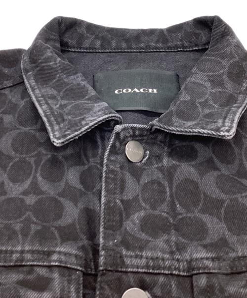 COACH（コーチ）COACH (コーチ) シグネチャー デニム ジャケット / Signature Denim Jacket / C0918 ブラック サイズ:Mの古着・服飾アイテム