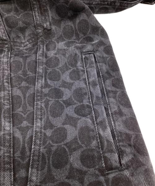 COACH（コーチ）COACH (コーチ) シグネチャー デニム ジャケット / Signature Denim Jacket / C0918 ブラック サイズ:Mの古着・服飾アイテム