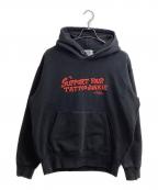 tatoo studio yamadaタトゥースタジオ ヤマダ）の古着「TATTOO JUNKIE HEAVY WEIGHT HOODIE」｜ブラック