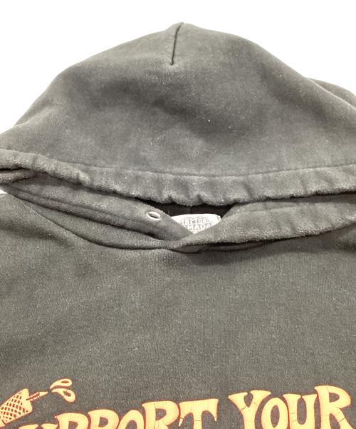 tatoo studio yamada（タトゥースタジオ ヤマダ）TATOO STUDIO YAMADA (タトゥースタジオ ヤマダ) TATTOO JUNKIE HEAVY WEIGHT HOODIE ブラック サイズ:XLの古着・服飾アイテム