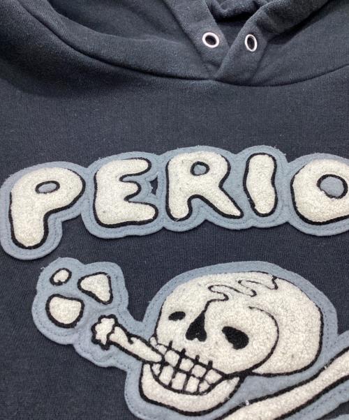 tatoo studio yamada（タトゥースタジオ ヤマダ）TATOO STUDIO YAMADA (タトゥースタジオ ヤマダ) PERIOD HOODIE / サガラ刺繍 プルオーバー パーカー ブラック サイズ:XLの古着・服飾アイテム