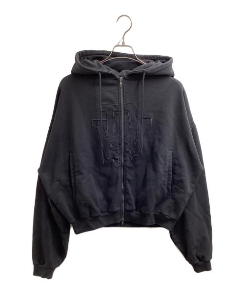 DIRTY WORKERS（ダーティーワーカーズ）DIRTY WORKERS　　 (ダーティーワーカーズ) HOMETOWN ZIP HOODIE / ホームタウン ジップフーディー / ジップパーカー ブラック サイズ:Lの古着・服飾アイテム