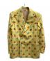 GUCCI　（グッチ）の古着「23SS / HA HA HA gingham jacket / ダブルテーラードジャケット」｜イエロー