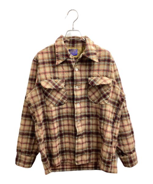 PENDLETON（ペンドルトン）PENDLETON (ペンドルトン) ボードシャツ / 70s / USA製 ベージュ サイズ:Mの古着・服飾アイテム