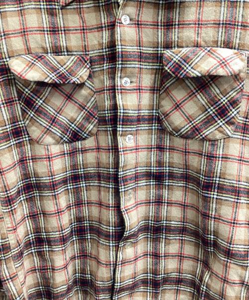PENDLETON（ペンドルトン）PENDLETON (ペンドルトン) ボードシャツ / 70s / USA製 ベージュ サイズ:Mの古着・服飾アイテム