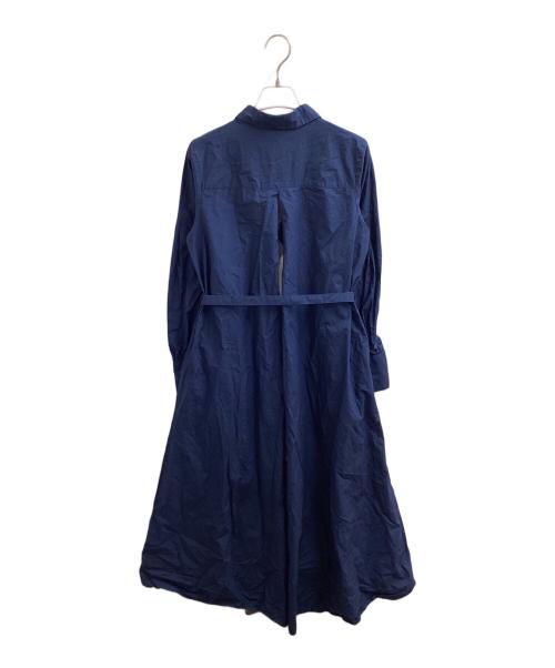 BLUE LABEL CRESTBRIDGE（ブルーレーベルクレストブリッジ）BLUE LABEL CRESTBRIDGE (ブルーレーベルクレストブリッジ) シャツワンピース / shirt dress / 55J27-191-27 ネイビー サイズ:38の古着・服飾アイテム