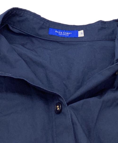 BLUE LABEL CRESTBRIDGE（ブルーレーベルクレストブリッジ）BLUE LABEL CRESTBRIDGE (ブルーレーベルクレストブリッジ) シャツワンピース / shirt dress / 55J27-191-27 ネイビー サイズ:38の古着・服飾アイテム