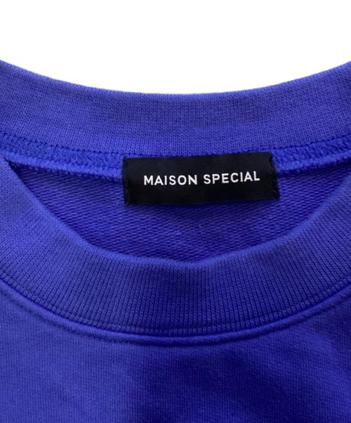 MAISON SPECIAL（メゾンスペシャル）MAISON SPECIAL (メゾンスペシャル) SELENA HELIOS OVER SWEAT / 三日月刺繍 オーバーサイズスウェット / 21212415105 ブルー サイズ:FREEの古着・服飾アイテム