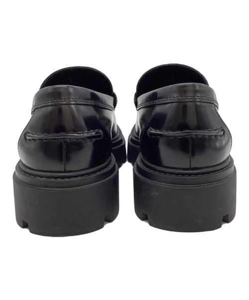 TOD'S（トッズ）TOD'S (トッズ) T TIMELESS Leather Loafers  / T タイムレスローファー / イタリア製 ブラック サイズ:6の古着・服飾アイテム