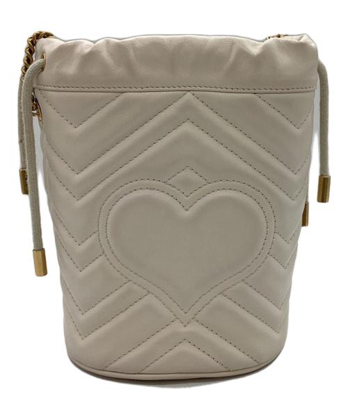 GUCCI（グッチ）GUCCI (グッチ) Small bucket bag White / スモールバケットバッグ ホワイト / 575163 / Made in ITALY / イタリア製 /  ホワイト サイズ:無しの古着・服飾アイテム