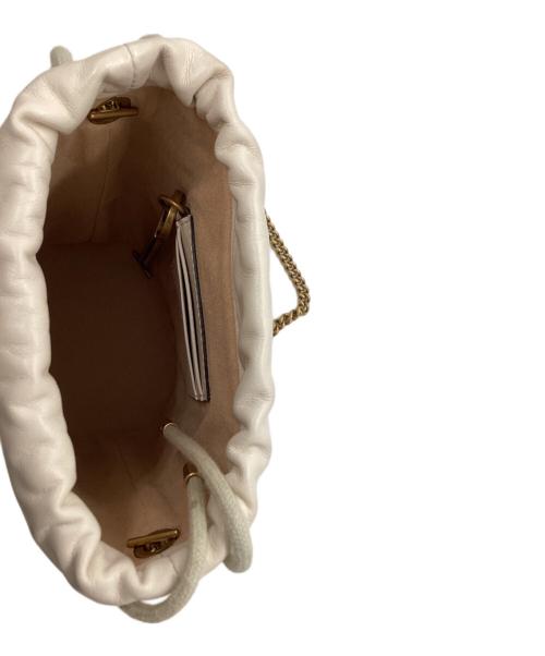 GUCCI（グッチ）GUCCI (グッチ) Small bucket bag White / スモールバケットバッグ ホワイト / 575163 / Made in ITALY / イタリア製 /  ホワイト サイズ:無しの古着・服飾アイテム