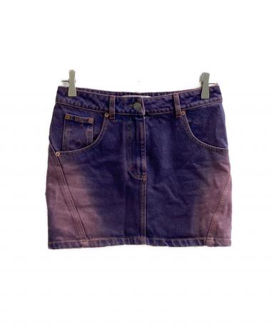 中古・古着通販】marine serre (マリーンセル) MOON LASER DENIM MINI