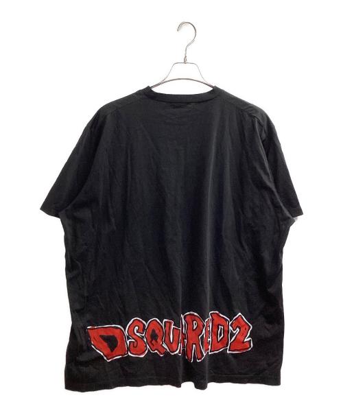 DSQUARED2（ディースクエアード）DSQUARED2 (ディースクエアード) バッグロゴTシャツ　S71GD1143 ブラック サイズ:XLの古着・服飾アイテム