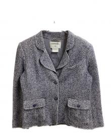 CHANEL（シャネル）の古着「ツイード 2Bジャケット / P21056V12405 / フランス製」｜グレー