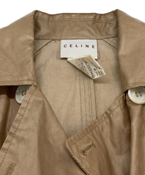 CELINE（セリーヌ）CELINE (セリーヌ) コーティングトレンチコート/フランス製 ベージュ サイズ:40の古着・服飾アイテム