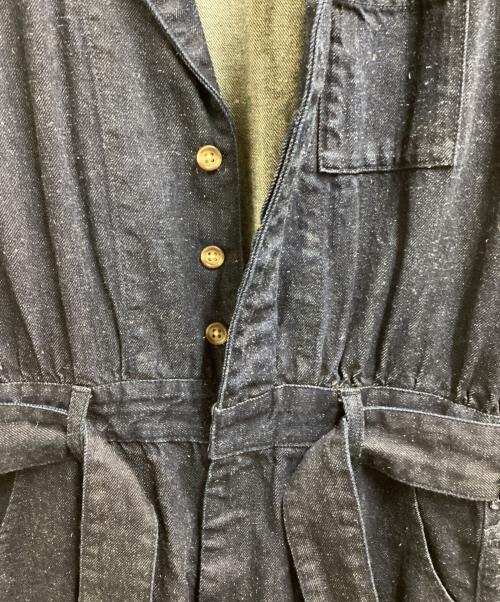 UNGRID（アングリッド）UNGRID (アングリッド) オーガニックコットン混デニムコンビネゾン インディゴ サイズ:Sの古着・服飾アイテム