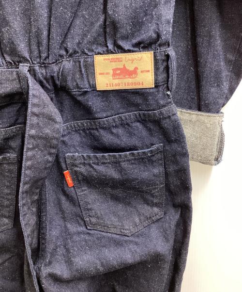 UNGRID（アングリッド）UNGRID (アングリッド) オーガニックコットン混デニムコンビネゾン インディゴ サイズ:Sの古着・服飾アイテム