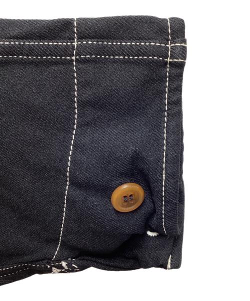 COMME des GARCONS HOMME PLUS（コムデギャルソンオムプリュス）COMME des GARCONS HOMME PLUS milled polyester jump suits / ポリ縮ジャンプスーツ / PC-U002 / MAde in JAPAN / 日本製 ブラック サイズ:SSの古着・服飾アイテム