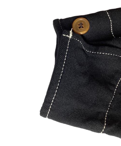 COMME des GARCONS HOMME PLUS（コムデギャルソンオムプリュス）COMME des GARCONS HOMME PLUS milled polyester jump suits / ポリ縮ジャンプスーツ / PC-U002 / MAde in JAPAN / 日本製 ブラック サイズ:SSの古着・服飾アイテム