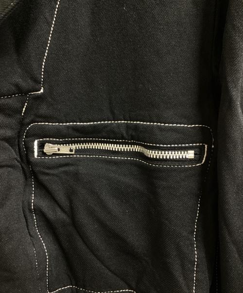 COMME des GARCONS HOMME PLUS（コムデギャルソンオムプリュス）COMME des GARCONS HOMME PLUS milled polyester jump suits / ポリ縮ジャンプスーツ / PC-U002 / MAde in JAPAN / 日本製 ブラック サイズ:SSの古着・服飾アイテム