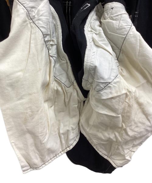 COMME des GARCONS HOMME PLUS（コムデギャルソンオムプリュス）COMME des GARCONS HOMME PLUS milled polyester jump suits / ポリ縮ジャンプスーツ / PC-U002 / MAde in JAPAN / 日本製 ブラック サイズ:SSの古着・服飾アイテム