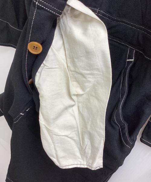 COMME des GARCONS HOMME PLUS（コムデギャルソンオムプリュス）COMME des GARCONS HOMME PLUS milled polyester jump suits / ポリ縮ジャンプスーツ / PC-U002 / MAde in JAPAN / 日本製 ブラック サイズ:SSの古着・服飾アイテム