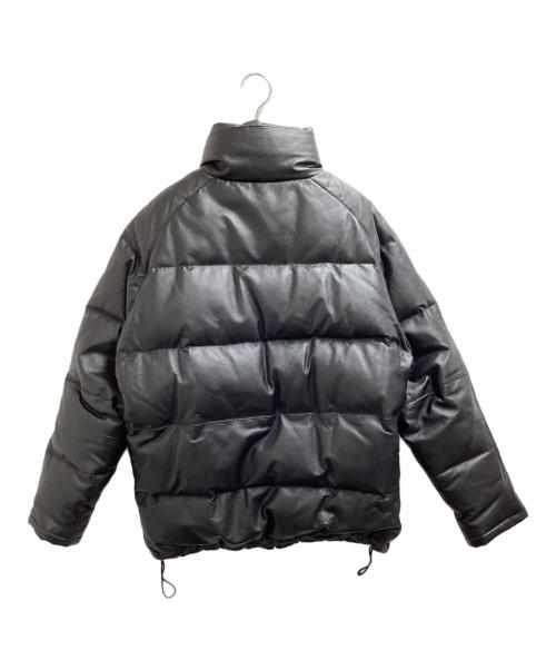 FIRST DOWN（ファーストダウン）FIRST DOWN (ファーストダウン) レザーダウンジャケット　840502 ブラック サイズ:Mの古着・服飾アイテム