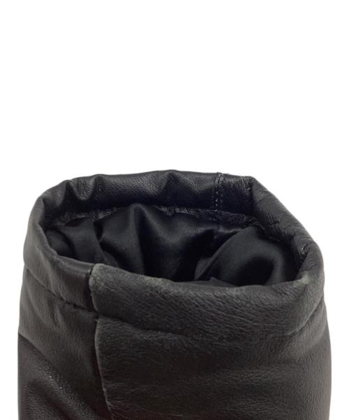 FIRST DOWN（ファーストダウン）FIRST DOWN (ファーストダウン) レザーダウンジャケット　840502 ブラック サイズ:Mの古着・服飾アイテム