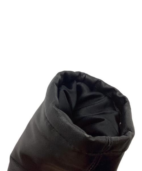 FIRST DOWN（ファーストダウン）FIRST DOWN (ファーストダウン) レザーダウンジャケット　840502 ブラック サイズ:Mの古着・服飾アイテム