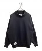 WTAPSダブルタップス）の古着「MOCK NECK SWEATER POLY． FORTLESS /  モックネックスウェット / 23AW」｜ブラック