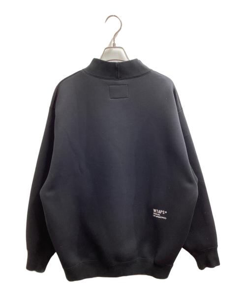 WTAPS（ダブルタップス）WTAPS (ダブルタップス) MOCK NECK SWEATER POLY． FORTLESS /  モックネックスウェット / 23AW ブラック サイズ:02の古着・服飾アイテム