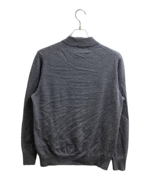 MACKINTOSH PHILOSOPHY（マッキントッシュ フィロソフィー）MACKINTOSH PHILOSOPHY High gauge jersey mock-neck pullover sweater gray / ハイゲージ天竺 モックネックプルオーバーニット グレー / H1N14-455-07の古着・服飾アイテム
