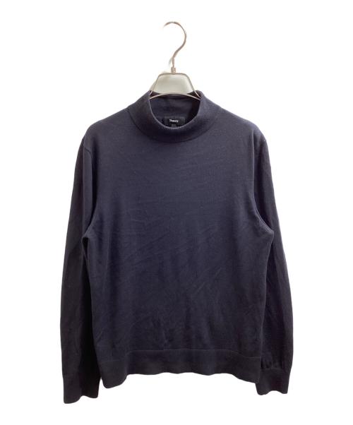 theory（セオリー）theory (セオリー) MOCK NECK LS REGAL WOOL NAVY / リーガル ウール モックネック ロングスリーブニット ネイビー / TM-4703 ネイビー サイズ:Mの古着・服飾アイテム