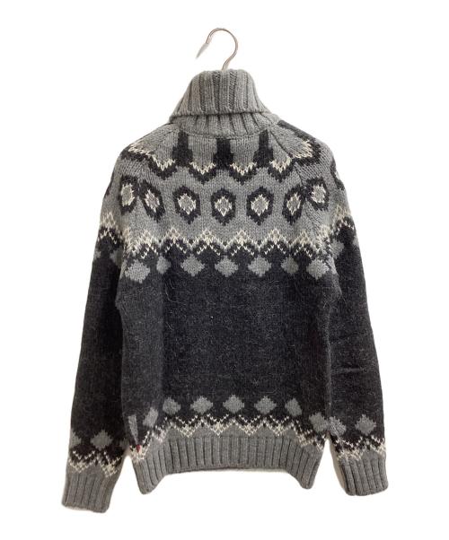 DOLCE & GABBANA（ドルチェ＆ガッバーナ）DOLCE & GABBANA (ドルチェ＆ガッバーナ) ノルディック柄タートルネックニット / イタリア製 グレー サイズ:46の古着・服飾アイテム