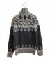 DOLCE & GABBANA (ドルチェ＆ガッバーナ) ノルディック柄タートルネックニット / イタリア製 グレー サイズ:46：8000円