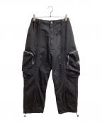 A'gem×.komエージェム×ドットコム）の古着「リップカーゴパンツ / AG25-C05 / リップストップ / Rip cargo pants」｜ブラック