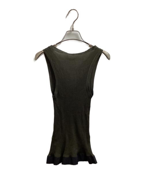 GUCCI（グッチ）GUCCI (グッチ) ノースリーブニット　/　107593 28012 2963 グリーン サイズ:不明の古着・服飾アイテム