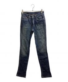 GUCCI（グッチ）の古着「Back Pocket Embroidery Skinny Jeans Indeigo / バックポケット刺繍 スキニーデニムパンツ インディゴ / 201-1141-3150 / Made in ITALY / イタリア製」｜インディゴ